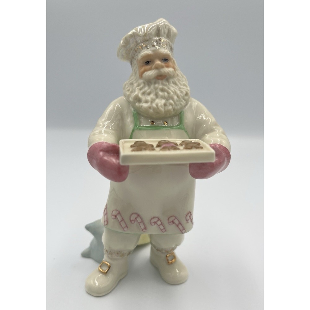Lenox Cookies With Santa Claus Baking Cookies Figure Christmas Baker Gingerbread